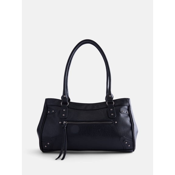 No Boundaries Women's Large Shoulder Bag, Black