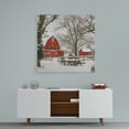 thumbnail image 3 of Farmhouse Wall Art, Rustic Barn Pictures Poster Winter Art Countryside Landscape Canvas Prints Christmas Art Xmas Pictures Farmhouse Decorations Wall Décor for Living Room Bedroom (16x16 Inches), 3 of 6