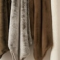 thumbnail image 6 of EVERGRACE Luxury Soft Faux Chinchilla Fur Throw Blanket for Couch, Warm Thick Heavy Winter Throw Blanket 1220GSM for Bed, Fluffy Cozy Mink Blanket with Reversible Velvet, Arctic White, 50''x60'', 6 of 8