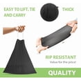 thumbnail image 4 of 8 Gallon 115 Counts Strong Drawstring Trash Bags Garbage Bags by Teivio, Bathroom Trash Can Bin Liners, Plastic Bags for home office kitchen, Black, 4 of 7