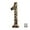 Number 1, variant on House Number 4 for Outside, 5.5 Inch Cast Iron Metal House Address Number Home Number