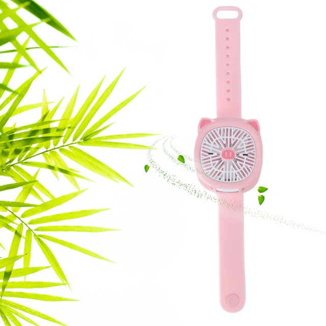 Ventilador de Reloj ANGGREK Dibujos Animados USB 25,3 x 5 cm