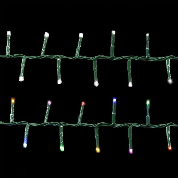 Holiday Wonderland 300 Light Starry 4 mm Micro Concave LED Compact String Light Set, Twinkling Warm White