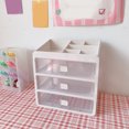 thumbnail image 3 of Bangcool Desktop Storage Drawer Plastic Modern Makeup Holder Drawer Cosmetics Organizer, 3 of 10