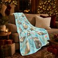 thumbnail image 3 of Playful Sea Otters Holding Hands Underwater Whimsical Cute, Cozy Friendship Quote Scene, Warm Flannel Blanket for Living Room and Reading Nook, Art Lovers Friendship Gift, Playful Home Decor, 3 of 7