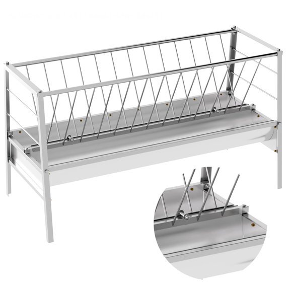 Pasture Feeder, Heavy Hay Feeder, Stainless Steel Pasture Feeder, Durable Frame for Lamb Goat Sheep Horse Hay Rack, Feeding Goats, Calves, Cow, Horse for Farms, Alloy Steel