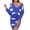DT-Blue, variant on Women's Long Sleeve Cloud Print Sweater - Patterned, Oversized Fit, Fall & Casual Daily Wear,Yellow