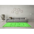 thumbnail image 3 of Ahgly Company Indoor Rectangle Abstract Green Modern Area Rugs, 4' x 6', 3 of 4