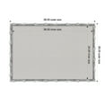 thumbnail image 4 of Amanti Art Grey Cork Board Framed Scratched Wave Chrome Bulletin Board 38 in. x 26 in., 4 of 8