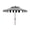 Black/White, variant on Safavieh Elsa 9' Market Crank Double Top Patio Umbrella, Navy/White