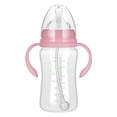 thumbnail image 2 of NIBOLOG 180/240/300ml Nipple Bottle Realistic Fall Resistant PP 360 Degree Rotating Handle Newborn Bottle for Daily, 2 of 8