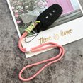 thumbnail image 3 of Pendant for Mobile Case Lanyard Adjustable Neck Strap Contrast Color Rope Necklace Handmade Telephone Accessory Premium Keychain green orange, 3 of 6