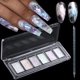 thumbnail image 1 of Iridescent Nail Glitter Set, 6 Colors Mud Texture Aurora Chrome Powder, Pink Blue Pearlescent Glitter, Chameleon Nail Flakes Gold Leaf, Holographic Manicure Decor, 1 of 7