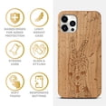 thumbnail image 4 of Case Yard Wooden Case Outside Soft TPU Silicone, Slim Fit Shockproof Wood Protective Phone Cover for Girls Boys Men and Women, Supports Wireless Charging Victory Design case for iPhone-12-Pro-Max, 4 of 7