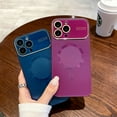 thumbnail image 2 of Magnetic Case For Apple iPhone 15 Pro,Support Wireless Charging,Decase Matte Frosted Skin-Feel Cover,Slim Lightweight Anti-Scratch Shell With Big Window Glass Camera Protector - darkgreen, 2 of 7