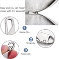 thumbnail image 3 of Cremallera de Repuesto de Metal (20 Piezas), LengüEtas de Metal para ReparacióN de Cremalleras, para Ropa, Equipaje, Maleta, Mochila, Manualidades de Bricolaje, 3 of 6