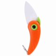 thumbnail image 4 of Mini Bird Kitchen Fruits Vegetable Ceramic Folding Pocket Knife Cutting Tools (Red), 4 of 5