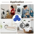 thumbnail image 5 of Uxcell 4pcs Reusable Laundry Dryer Balls for Fabric Softener Reduce Drying Time, Blue, 5 of 5