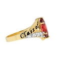 thumbnail image 2 of JackAni 14k Gold Simulated Garnet January Birthstone 2026 Class Graduation Ring - Size 8.75, 2 of 5