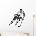 thumbnail image 1 of Skating Silhouette Hockey Wall Decal Sticker, Wallmonkeys Peel & Stick Vinyl Graphic (12 in H x 8 in W, 1 of 4