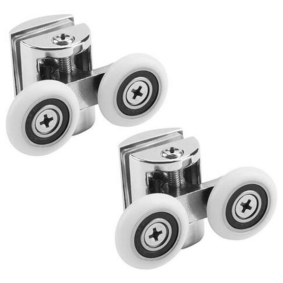 Universal Shower Door Bottom Replacement Wheel with Dual Rollers