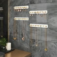 thumbnail image 2 of NiHome 4-Pack Wall Mount Acrylic Jewelry Storage for Necklaces, Bracelets, Earrings, Accessories, Easy Installation for Vanity, Bathroom, Kitchen (White), 2 of 7