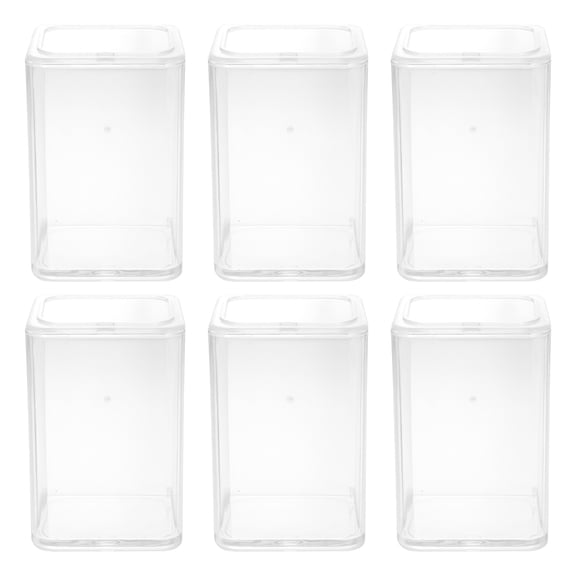 6 Pcs Display Cabinet Craft Storage Case Dustproof Display Box Car Model Storage Case Figure Model Showing Case Child