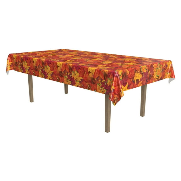 Fall Leaf table cover, 54" x 108", (2/Pkg)