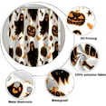 thumbnail image 5 of Halloween Shower Curtain Funny Cute Ghost Evil Pumpkins Cartoon Pattern Shower Curtain Halloween Bathroom Set Waterproof Bath Decoration Accessories Home Decor, 72x72 Inch, 5 of 6