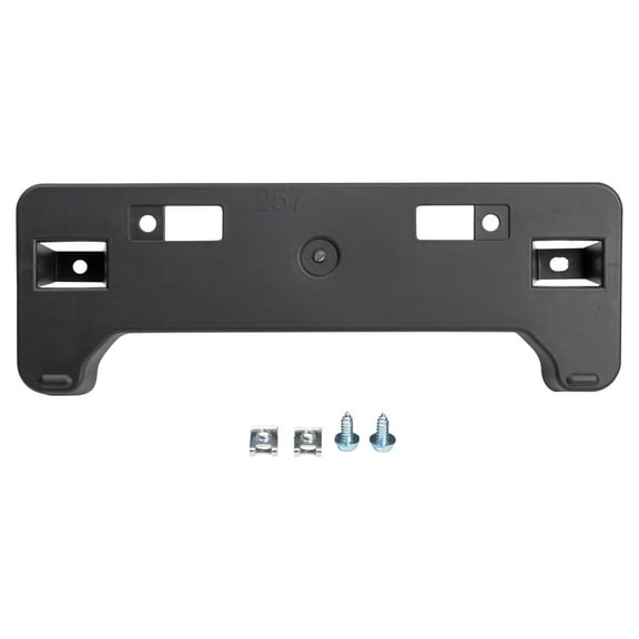 TRQ Front License Plate Bracket Black Compatible with 2017-2019 Toyota Highlander