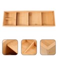 thumbnail image 3 of Organizador de cajones de madera para cubiertos, con 4 ranuras, para utensilios de cocina, organizador de cajones para guardar cubiertos, cucharas y tenedores., 3 of 5