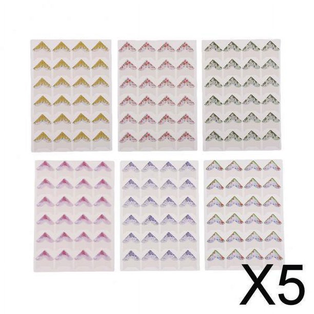 Pegatinas de Esquinas Soledad 5 piezas 6 Hojas Colores Mezclados