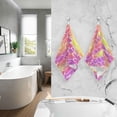 thumbnail image 5 of Coolnut 2PCS Cotton Towel Set,Quick Drying Washcloths,Soft and Breathable Bath Towel Hand Towels for Kitchen Bathroom Gym Beach-Mermaid Fish Scale Wave, 5 of 6