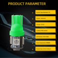 thumbnail image 4 of Bombilla LED YM E-Bright T10 194 168 2825 W 5W 5050 5-SMD verde 12 V, 4 of 6
