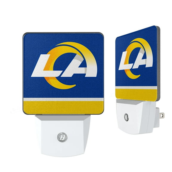 Los Angeles Rams Stripe Design Nightlight 2-Pack