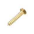 thumbnail image 5 of Uxcell M5 x 30mm Wood Screws Slotted Flat Head Brass Self-Tapping Screw 20 Pack, 5 of 5