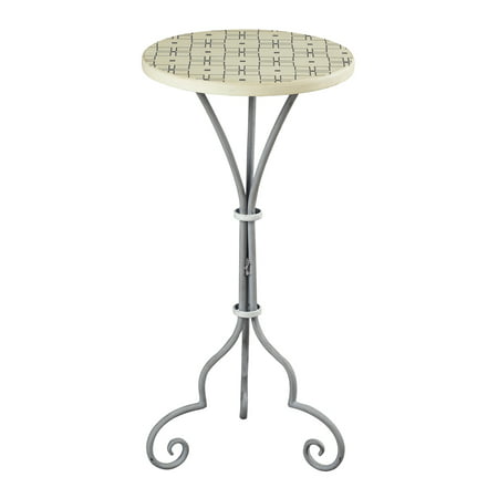 Sterling Industries 51-10134 Ayer-Large Plant Stand In Grey & White Painted Finish