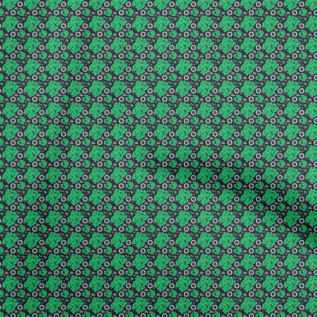 oneOone Cotton Poplin Dark Blue Fabric Retro Map Sewing Craft Projects Fabric Prints By Yard 56 Inch Wide