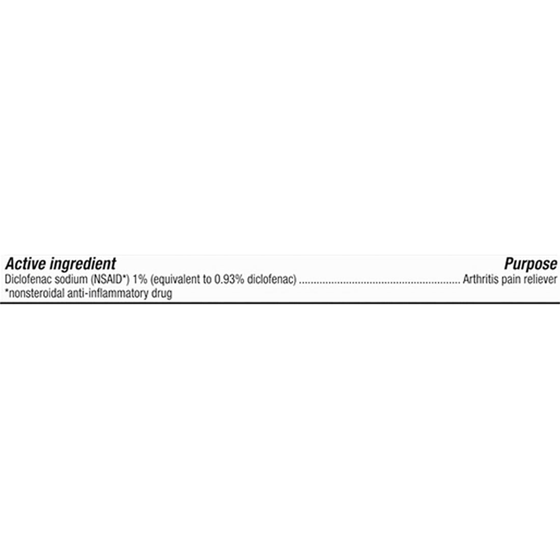 Voltaren Arthritis Pain Relief Gel, 1% Diclofenac Sodium Topical NSAID, Original Prescription Strength, 5.29 oz