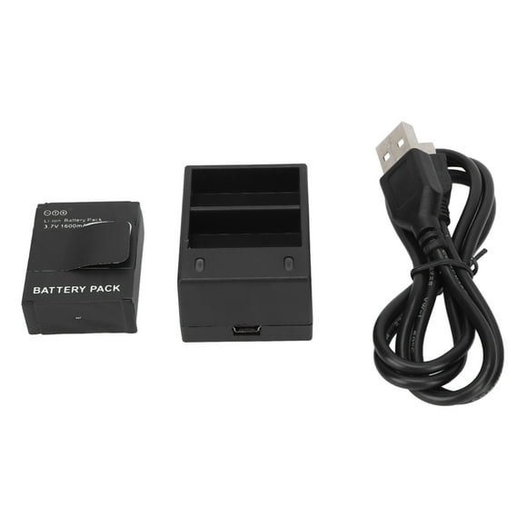ZOUSSIQI Camera Battery Charger Fast Charging USB Dual Slot Battery Charger for Hero 2 3 Camera Battery EL225#33837