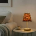 thumbnail image 2 of Yayeee Mini Table Lamp 11.8" Dimmable with Fabric Shade 3 Color Temperatures, Fall Pattern, 2 of 7