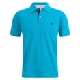 thumbnail image 2 of LTTVQM Polo Shirts for Men Short Sleeve Classic Fit 3 Buttons Golf Shirts Loose Fit Breathable T-Shirt Performance Business Tennis Clothes Blue 3XL, 2 of 8
