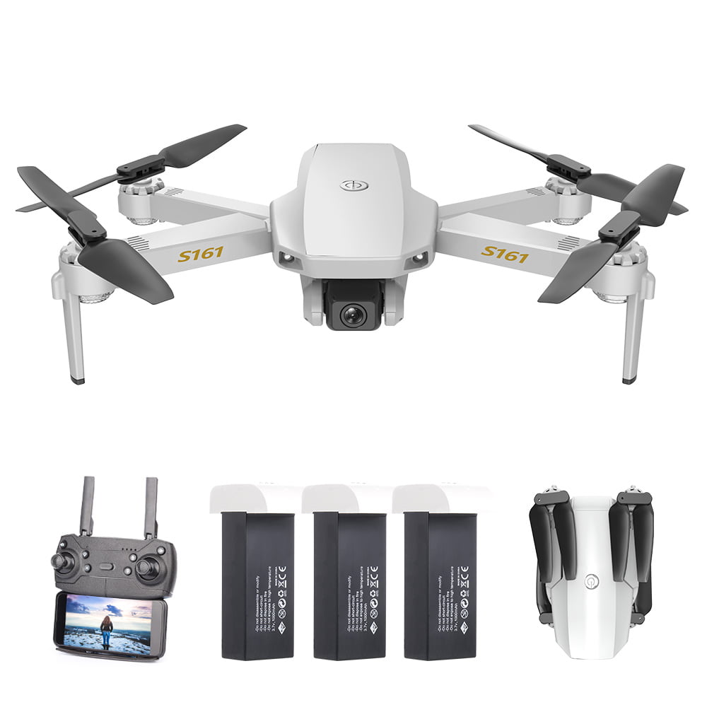 S161w Mini Pro Drone Drone 4K Camera RC Quadcopter Storage  Batteries