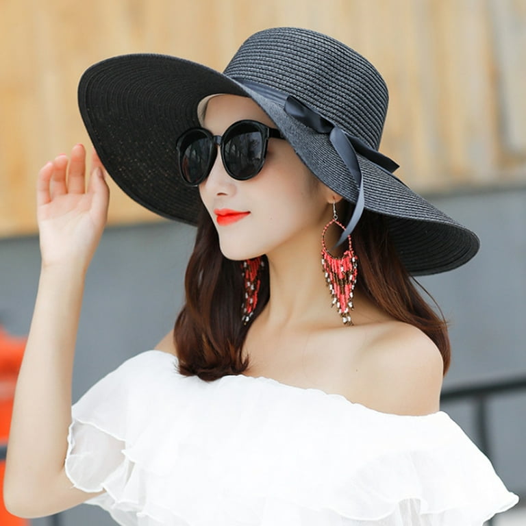 Happy Date Sun Hat for Women, Womens Wide Brim Sun Hat Summer