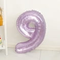 thumbnail image 3 of Globo de cristal morado con números del 0 al 9 de 32 pulgadas, suministros para fiestas de aniversario de bodas para adultos, fiesta de cumpleaños para niños, decoración para baby shower, 3 of 5