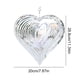 thumbnail image 4 of Viento en Forma Corazón Que Cuelga Metal Al Aire Libre para Jardín (plata 20 * 28 8 Cm), 4 of 6