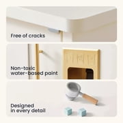Tiny Land Wooden Play Kitchen with Real Running Water - Pretend Play Set for Toddlers 3+