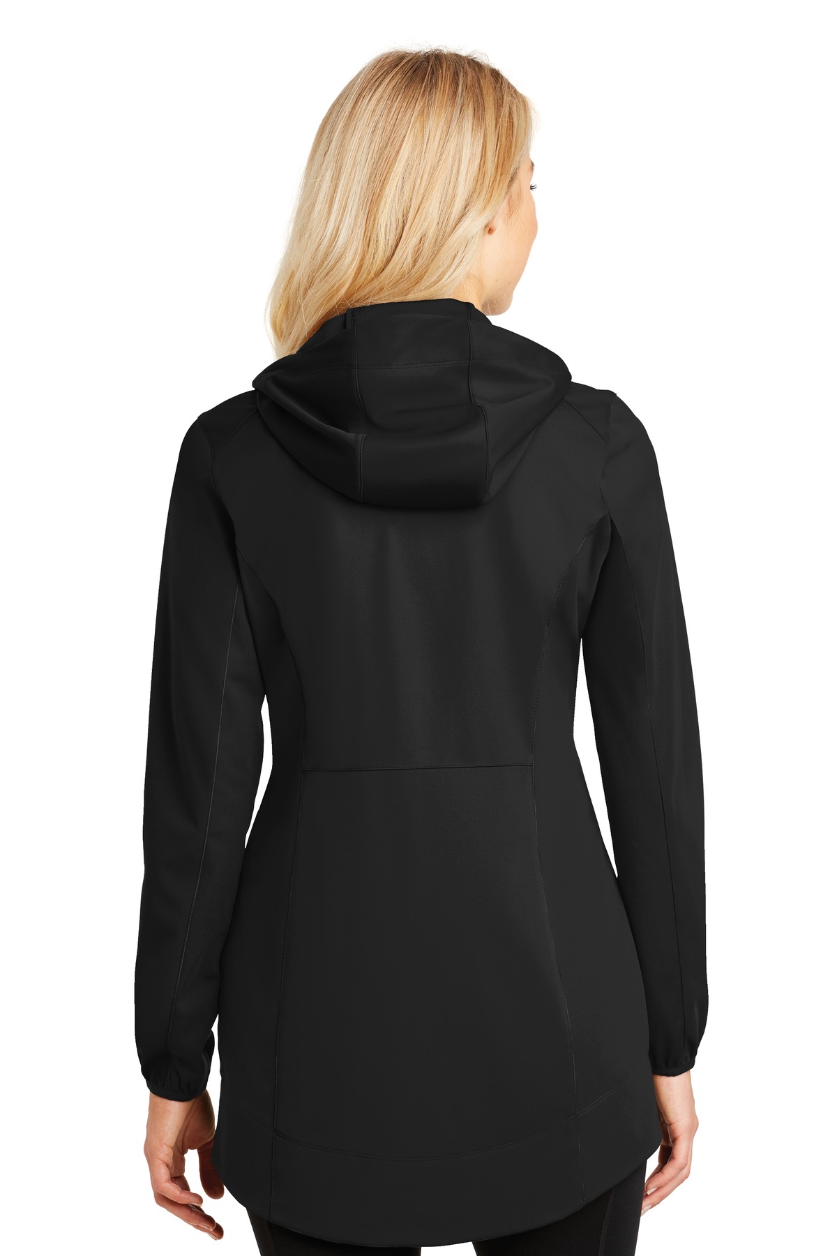 Port Authority Ladies Active Hooded Soft Shell Jacket-XS (Deep Black) - image 2 of 6