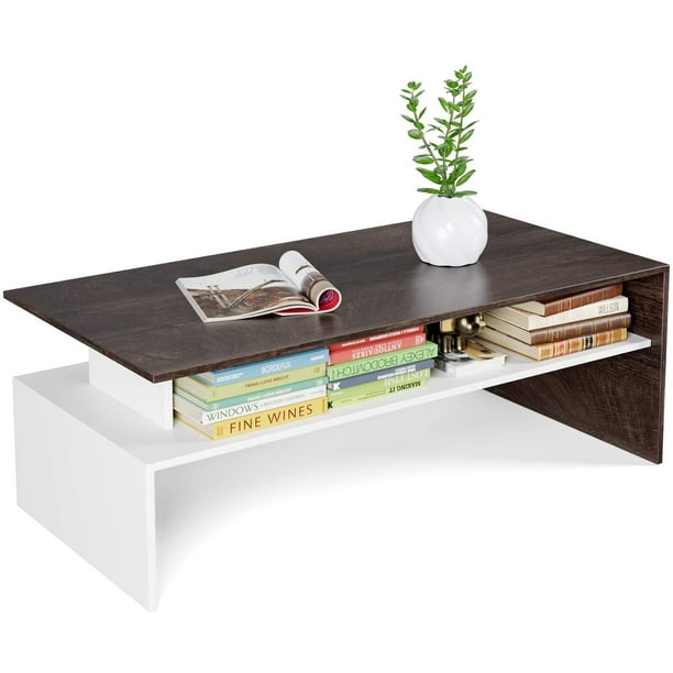 Homfa Modern Console Table, 2Tier TV Stand Sofa Table, Side Table with