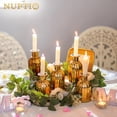 thumbnail image 3 of Juego de jarrones pequeños de cristal dorado Bud Vases NUPTIO, 12 unidades, para flores, 3 of 7